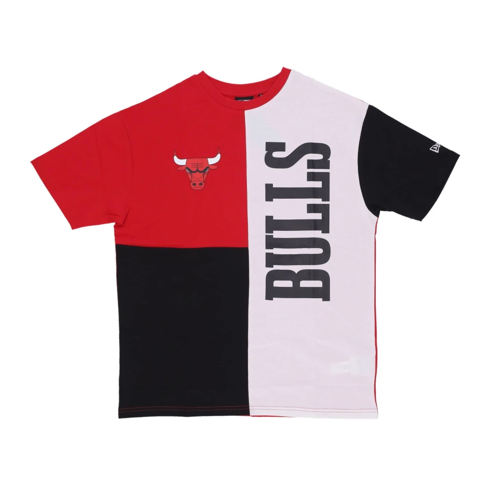 New era Chicago Bulls Logo T-shirt Rood Zwart Multicolor Heren