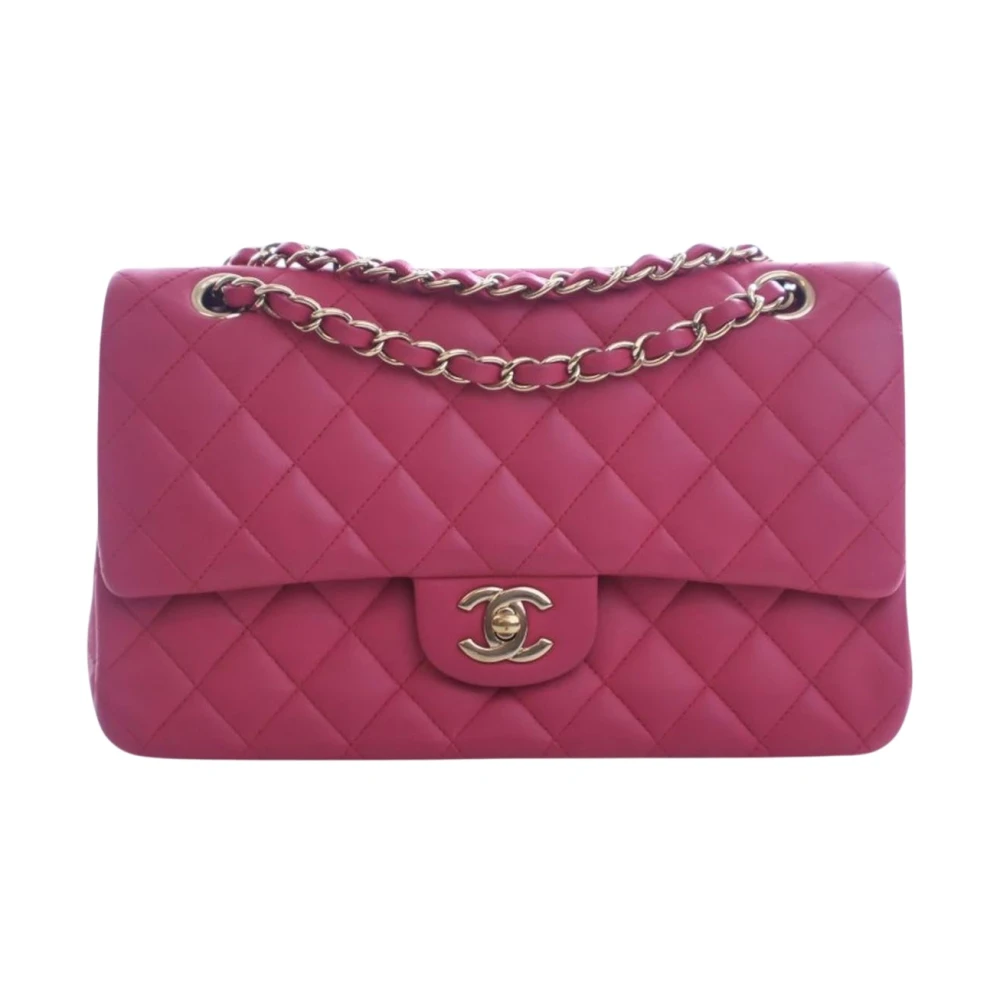 Chanel Vintage Women's Pink Pre-Owned Quilted Flap Bag
