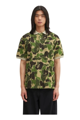 Camo Pile Jacquard Polo