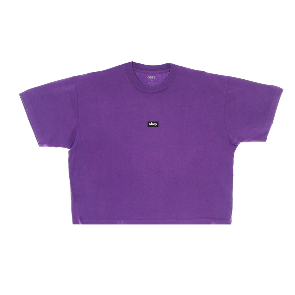 Obey Orchid Crop Tee Soft Fit Purple Dames
