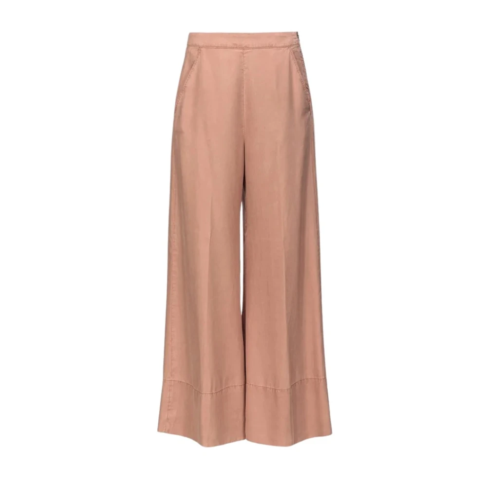 Pinko Wide Trousers Brown Dames