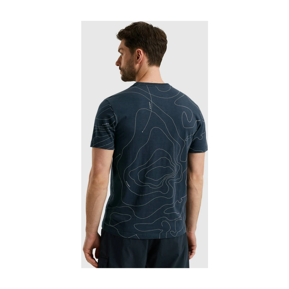PME Legend Korte Mouw R-Neck Jersey T-shirt Blue Heren