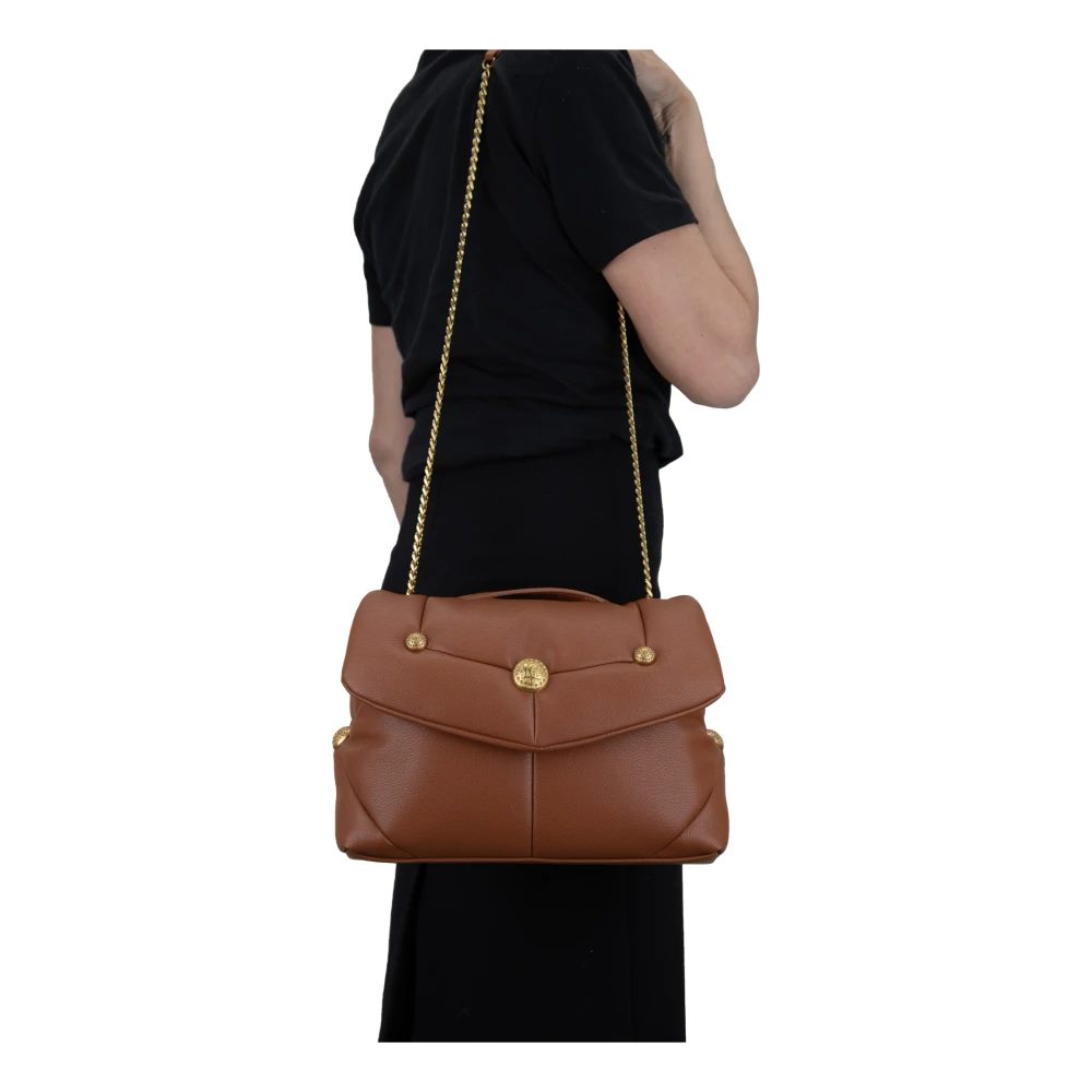 La Carrie Dames Schoudertas Magneetknoop Brown Dames
