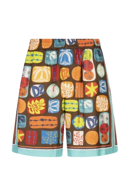 Multifärgad Sommar Elastiska Tryckta Boxershorts