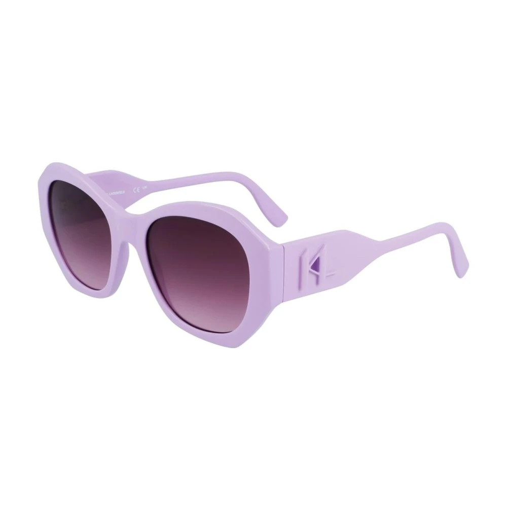 Karl Lagerfeld Women's Purple Injected Sunglasses With Uv Protection