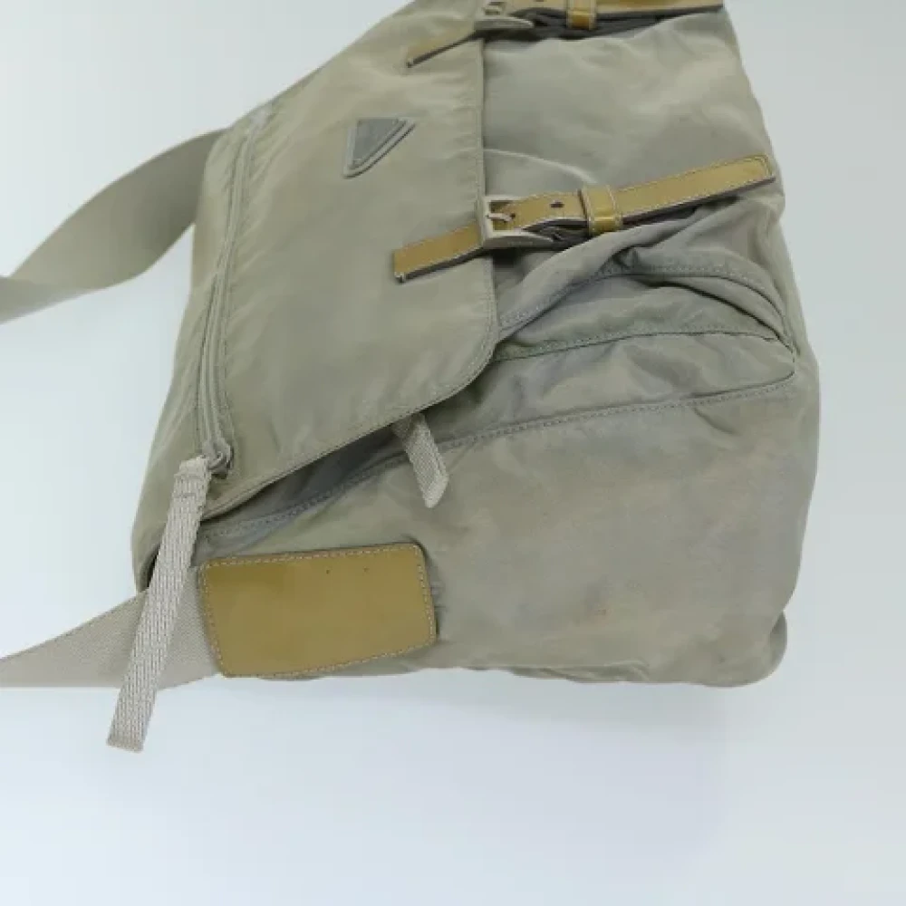 Prada Vintage Pre-owned Nylon prada-bags Gray Dames