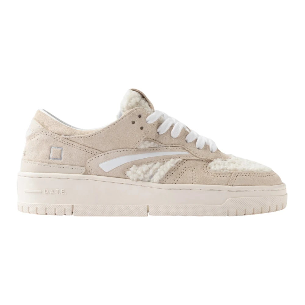 D.a.t.e. Women's White Camoscio Sneaker - Sneakers - 6 Uk - Shoes