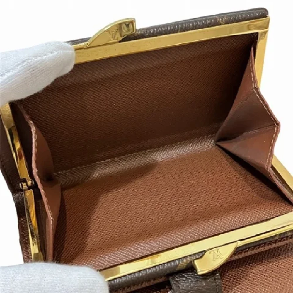 Louis Vuitton Vintage Pre-owned Canvas wallets Brown Dames