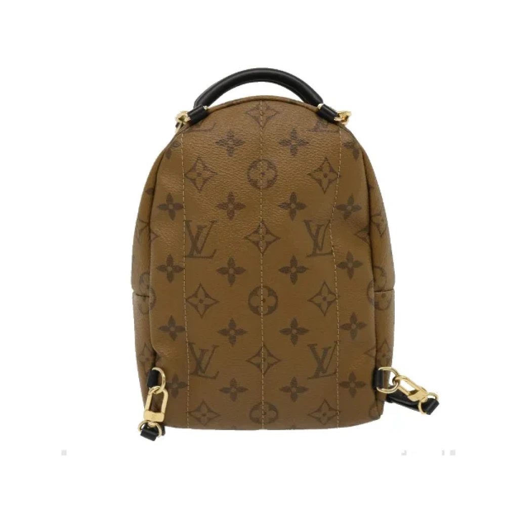 Louis Vuitton Vintage Tweedehands Wit Canvas Louis Vuitton Palm Springs Brown Dames