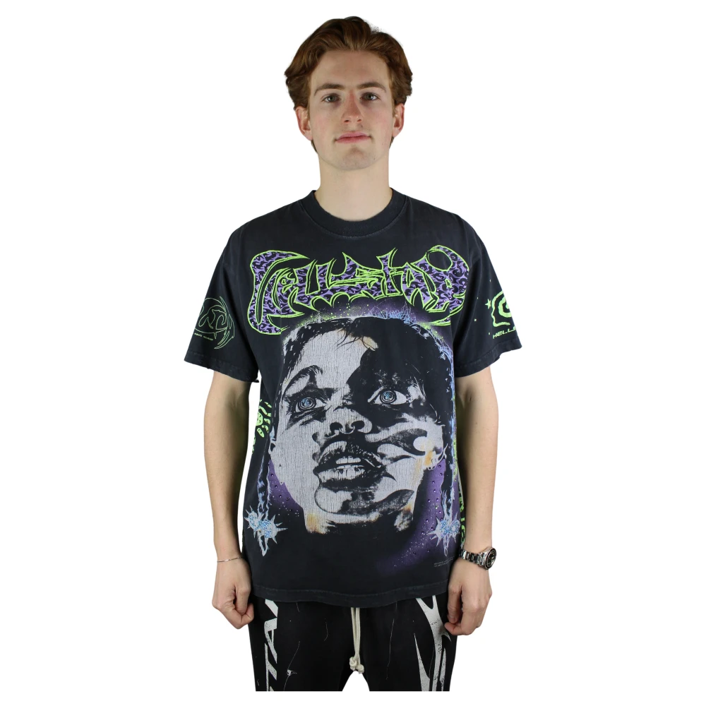 Hellstar Amen Grafisch Zwart T-Shirt Multicolor Heren