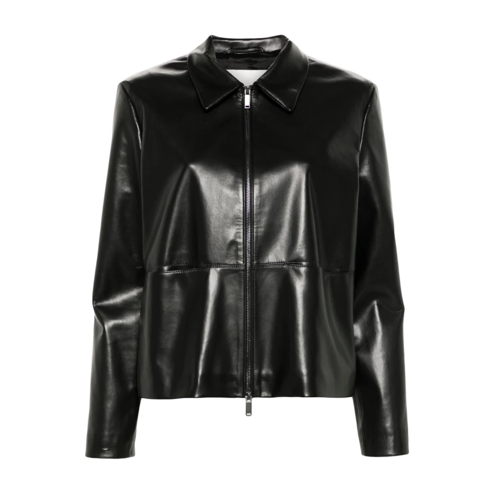 Calvin Klein Zwarte Winterjassen Black Dames