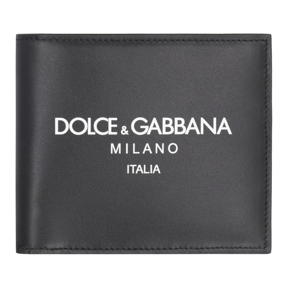 Dolce & Gabbana Men's Black Wallets & Cardholders, One Size, Calfskin Nappa Wallet