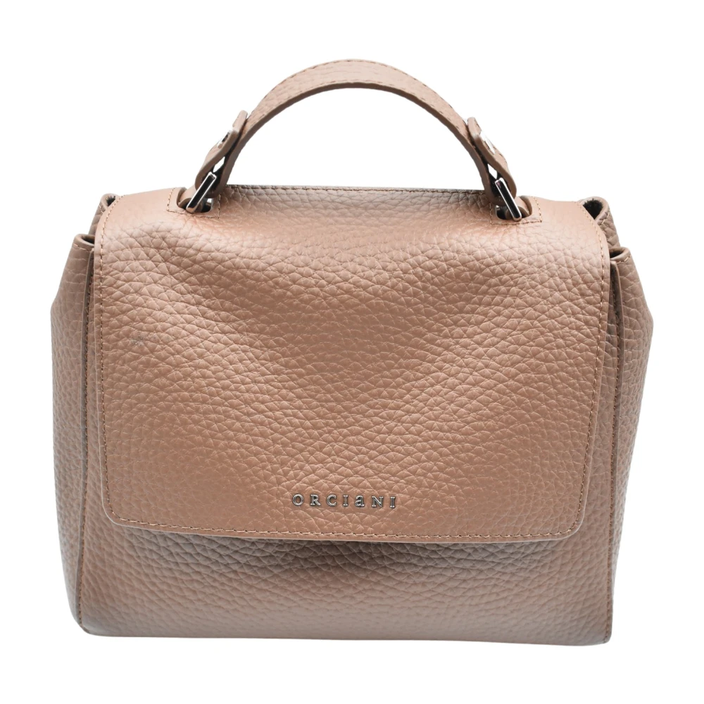 Orciani Elegante kastanje handtas Aw24 Gray Dames