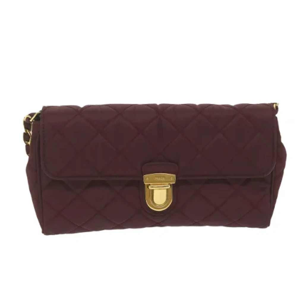 Prada Vintage Pre-owned Fabric prada-bags Red Dames