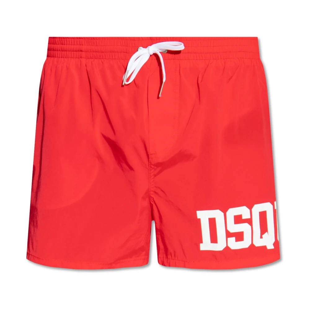 Dsquared2 Zwembroek met logo Red Heren