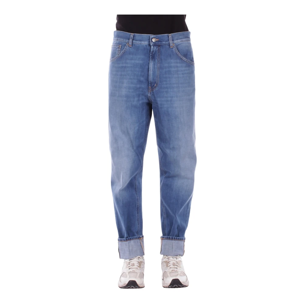 Dondup Herr Blå Jeans W30, Bomull, Loose-Fit Jeans