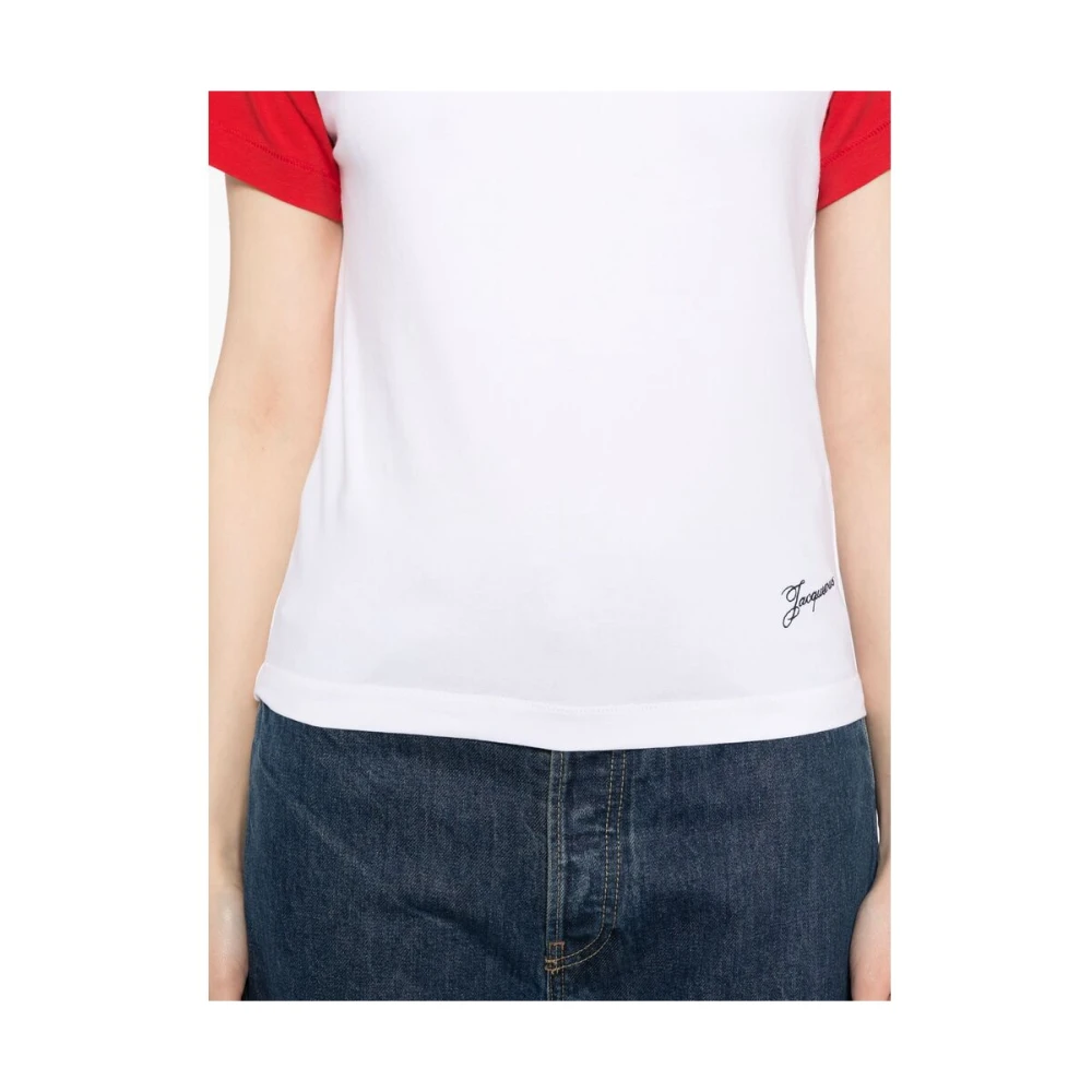 Jacquemus Wit T-shirt met korte mouwen White Dames