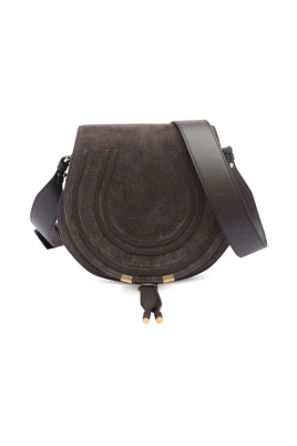 Brun Mocka Horseshoe Detalj Väska