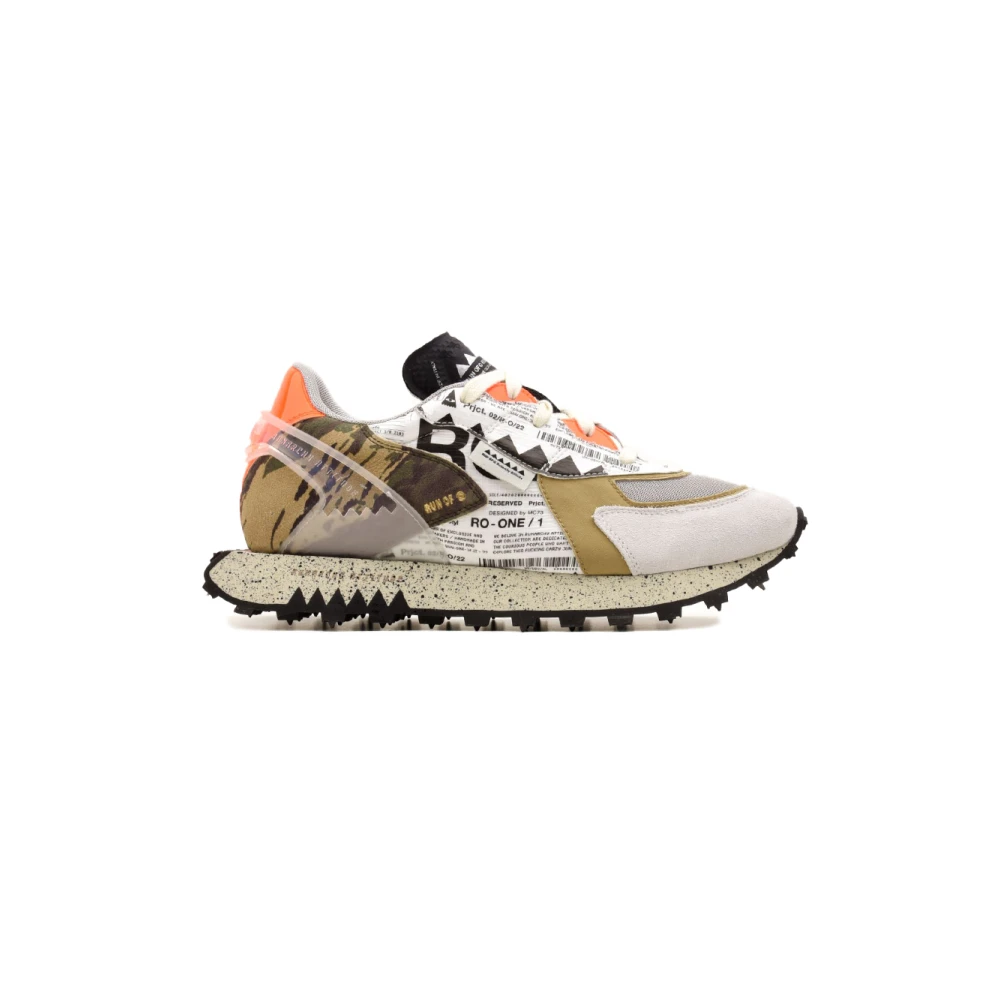 RUN OF Witte Sneakers voor Mannen Heren Schoenen Veelkleurig Multicolor
