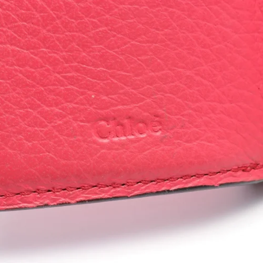 Chloé Pre-owned Leather wallets Pink Dames