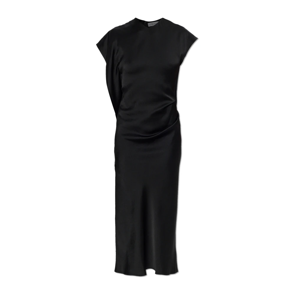 Victoria Beckham Black Victoria Satin Dress - Female - Midi Dresses - S - Dresses
