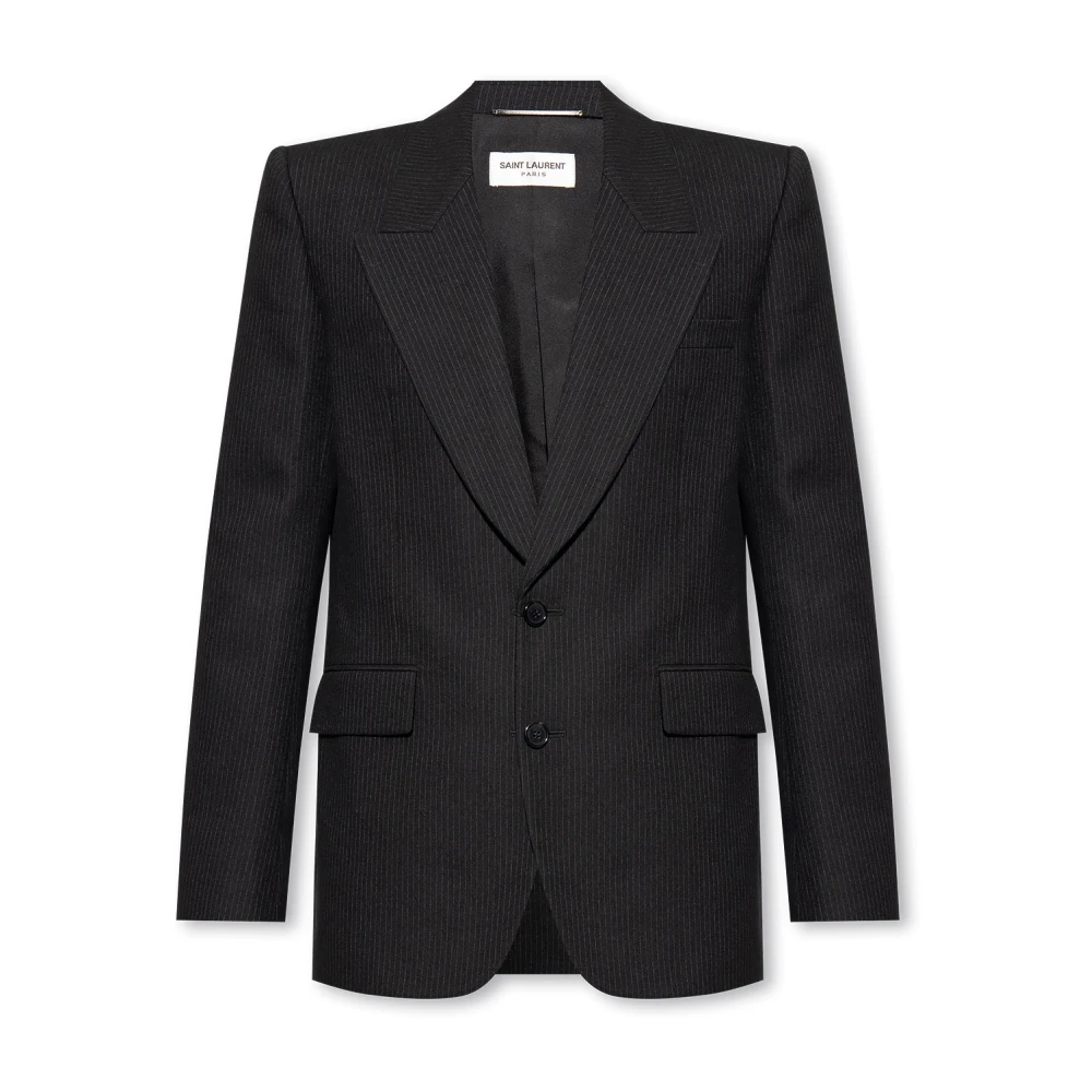 Saint Laurent Pinstripe blazer Black Heren