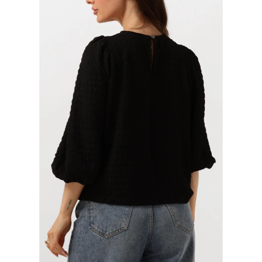 Co'Couture Elegante Zwarte Josie Blouse Black Dames