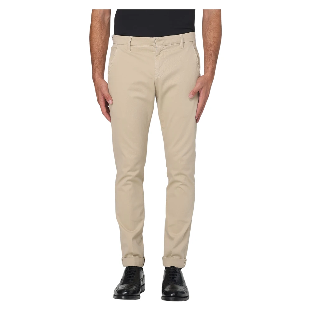 Dondup Herr Beige Byxor W31, Stiliga Gaubert Byxor För Män