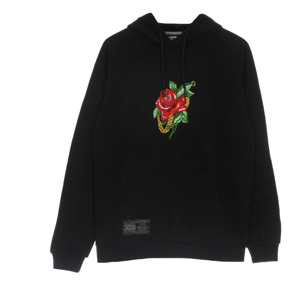 Dolly Noire Roze Hoodie Zwart Lichtgewicht Sweatshirt Mannen Black Heren