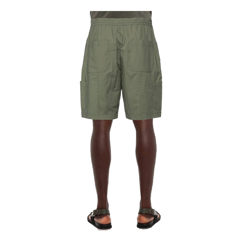 Ambush Katoenen Bermuda Shorts Green Heren