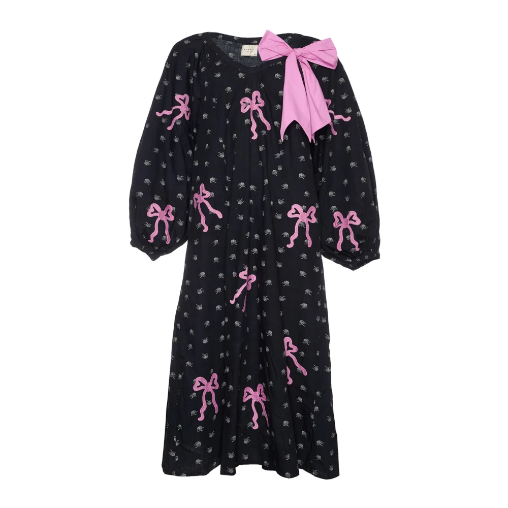 Sissel Edelbo Regina Katoenen Jurk Black Dames