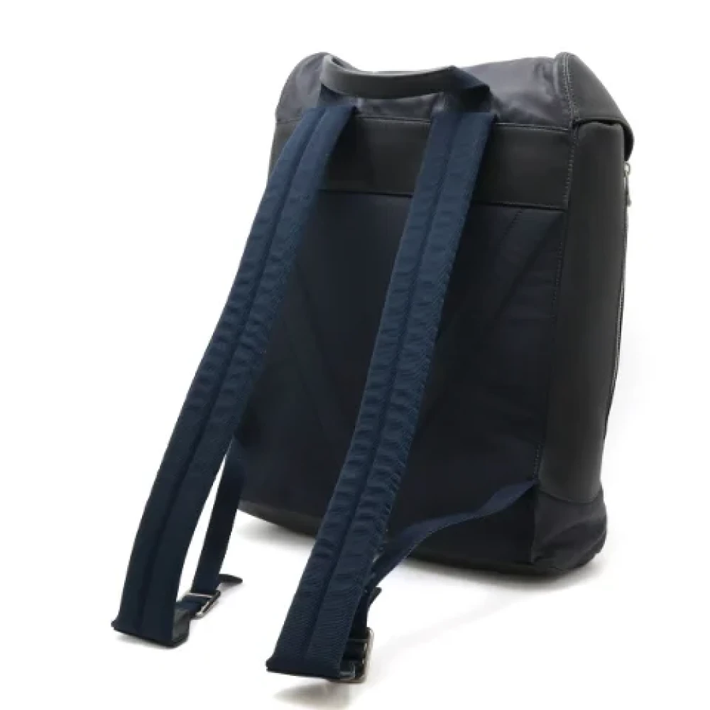 Louis Vuitton Vintage Pre-owned Leather backpacks Blue Dames