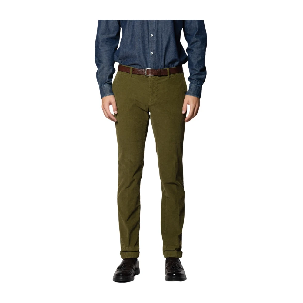 Mason's Men's Green Chinos, L, New York Chino Trousers