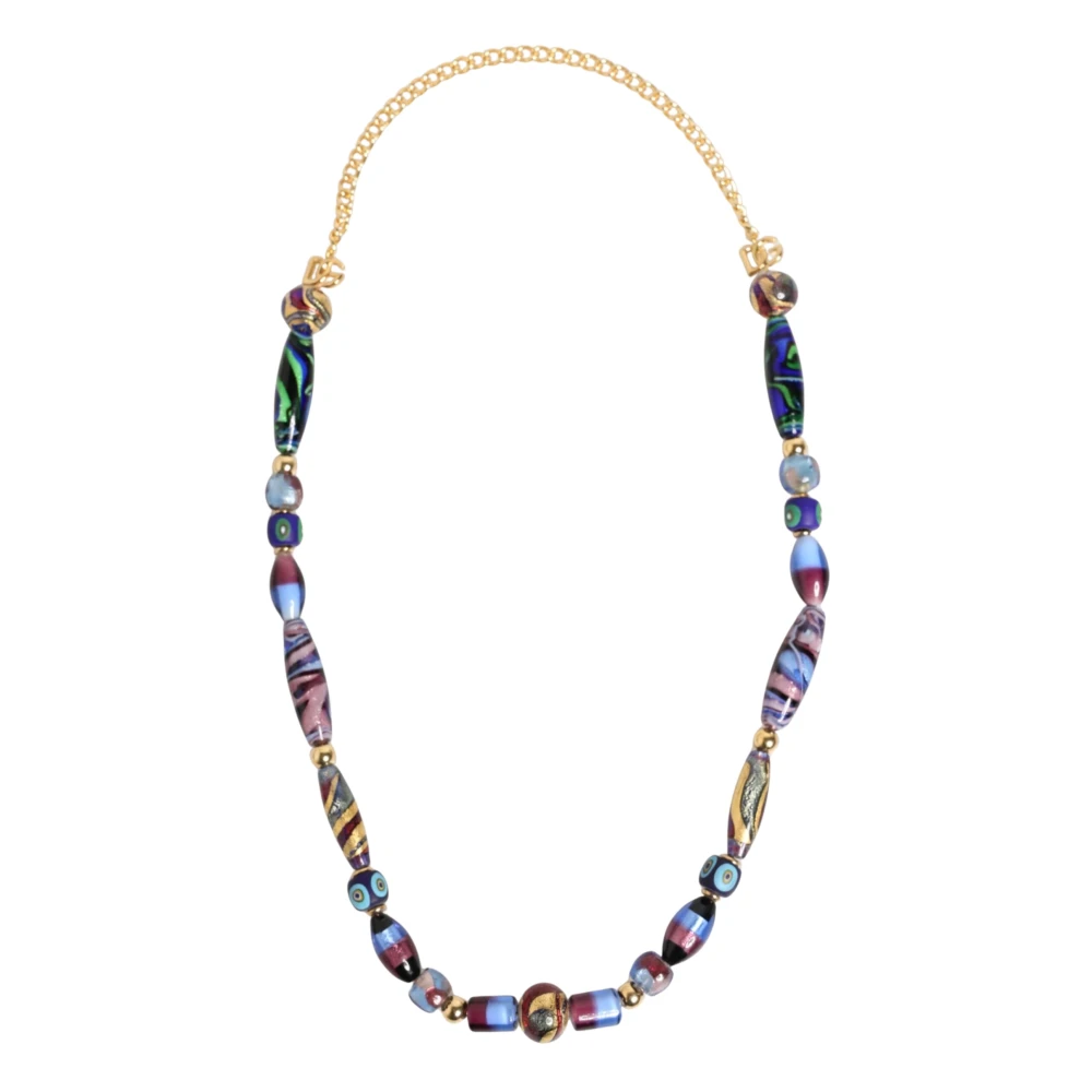 Dolce & Gabbana Women's Multicolor Necklaces, One Size, Murano Glass Beads Necklace