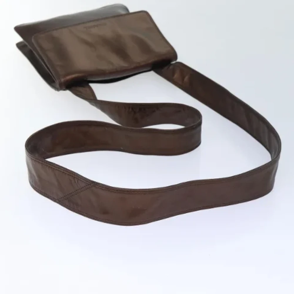 Chanel Vintage Pre-owned Leather chanel-bags Brown Dames