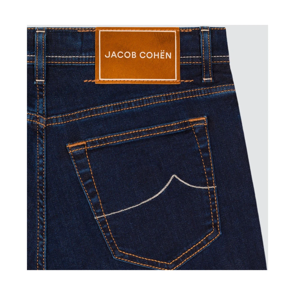 Jacob Cohën Slim Fit Blauwe Jeans Model Qe006 Blue Heren