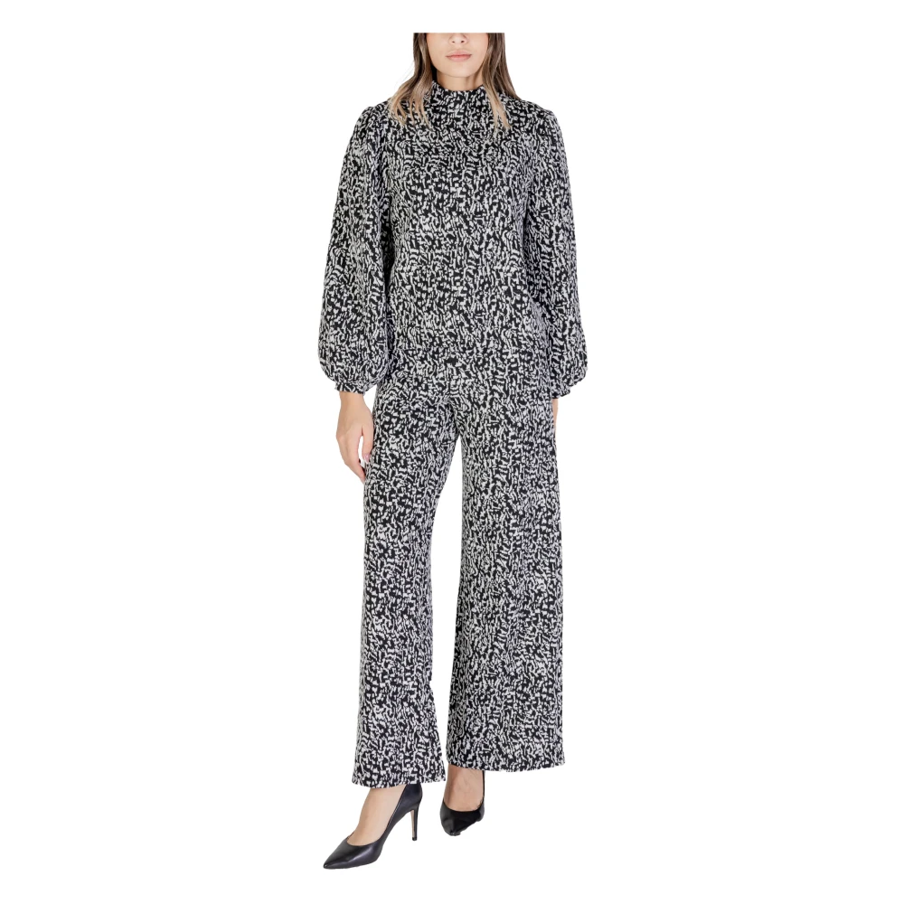 Ichi Herfst Winter Dames Sweatshirts Collectie Black Dames