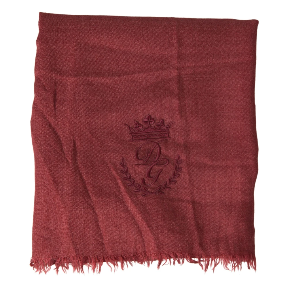 Dolce & Gabbana Mannelijk Bruin Accessoires Heren, One Size, Kasjmier, Prachtige Gebreide Nekwarmer Sjaal