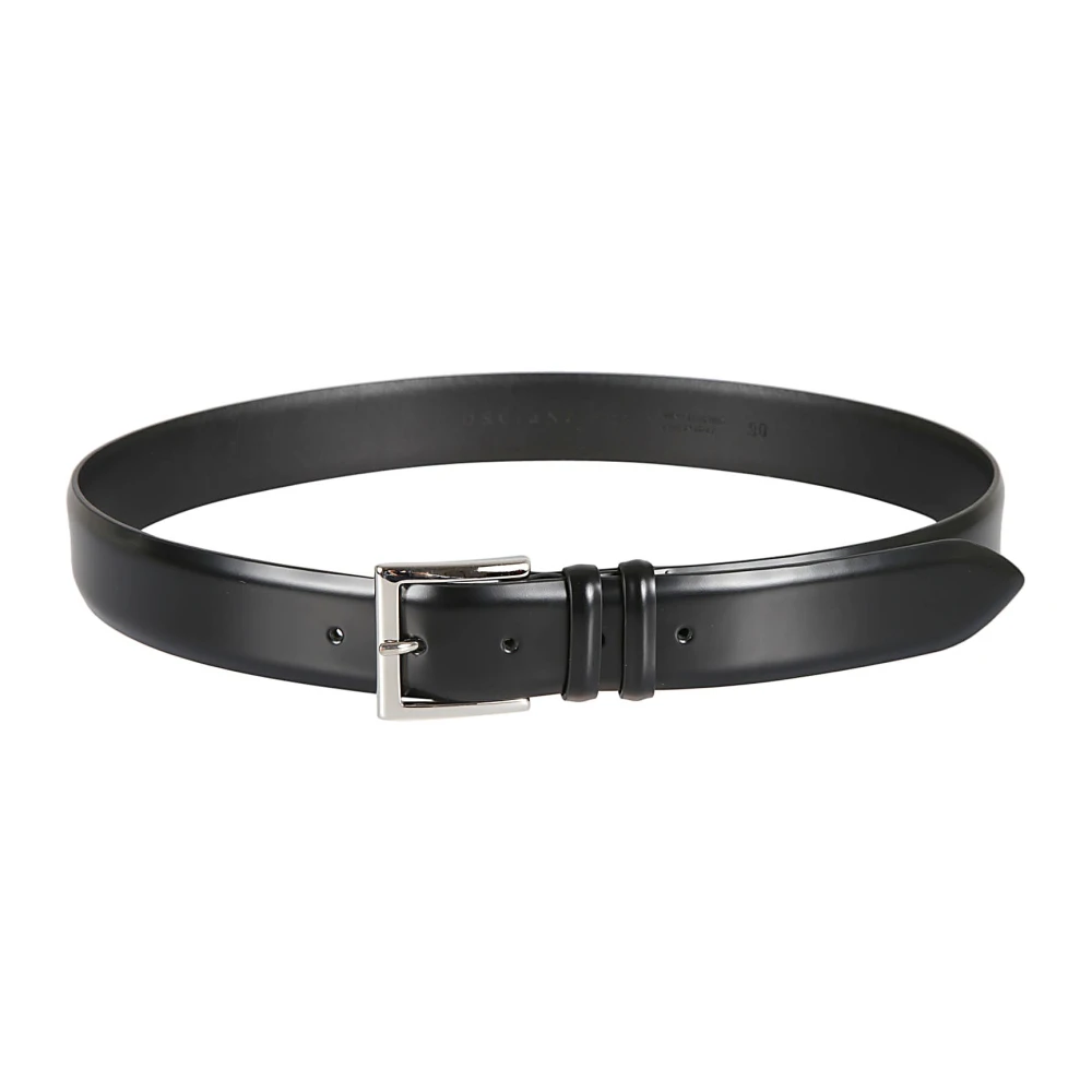 Orciani Men's Black Belts,, Leather Belt Medium