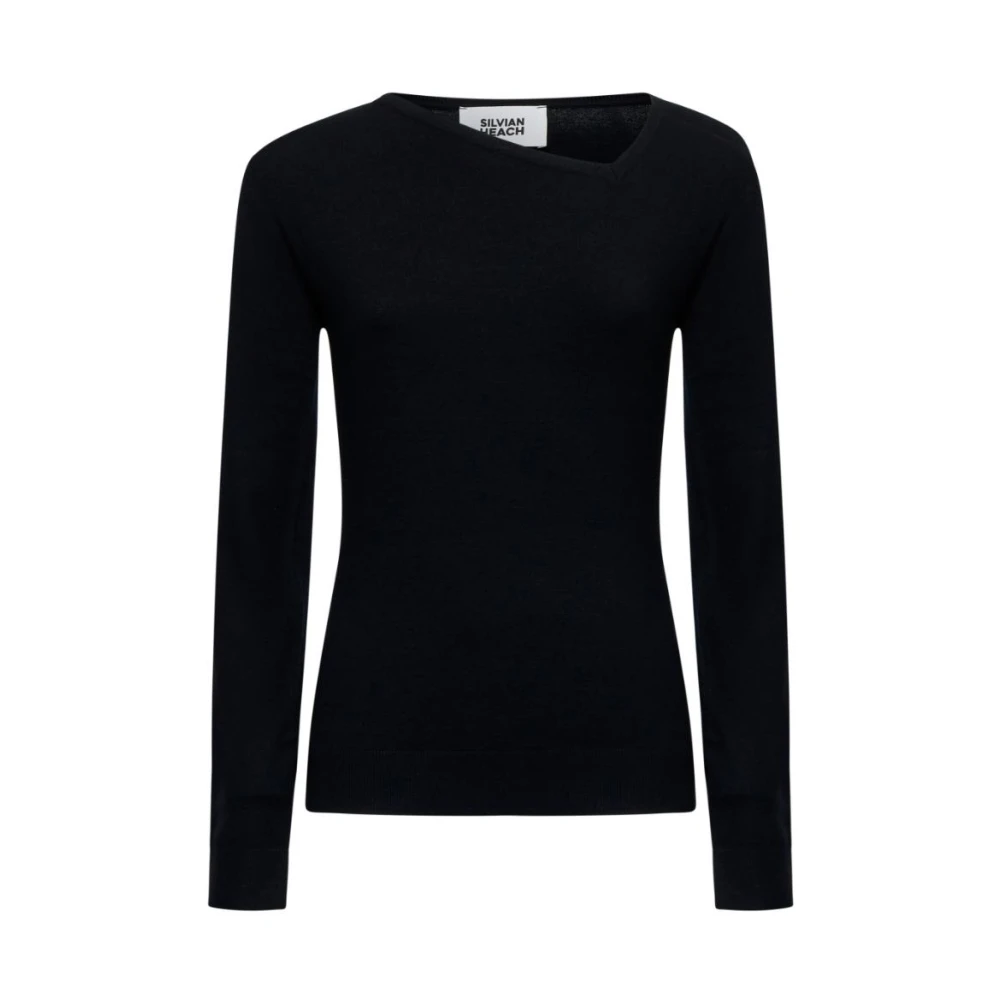 Silvian Heach Donna Nero Maglie, Xs, New,