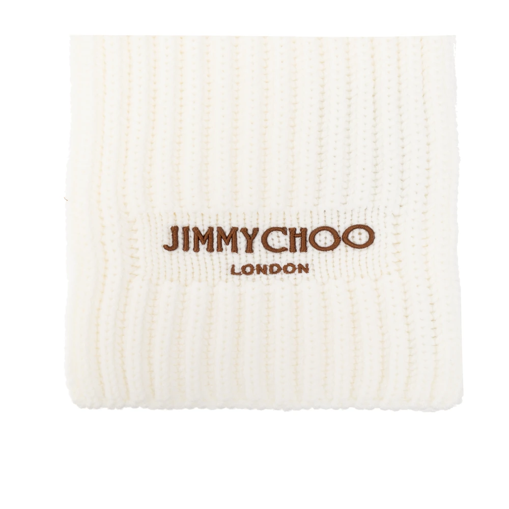 Jimmy Choo Yukiko wollen sjaal Beige Dames