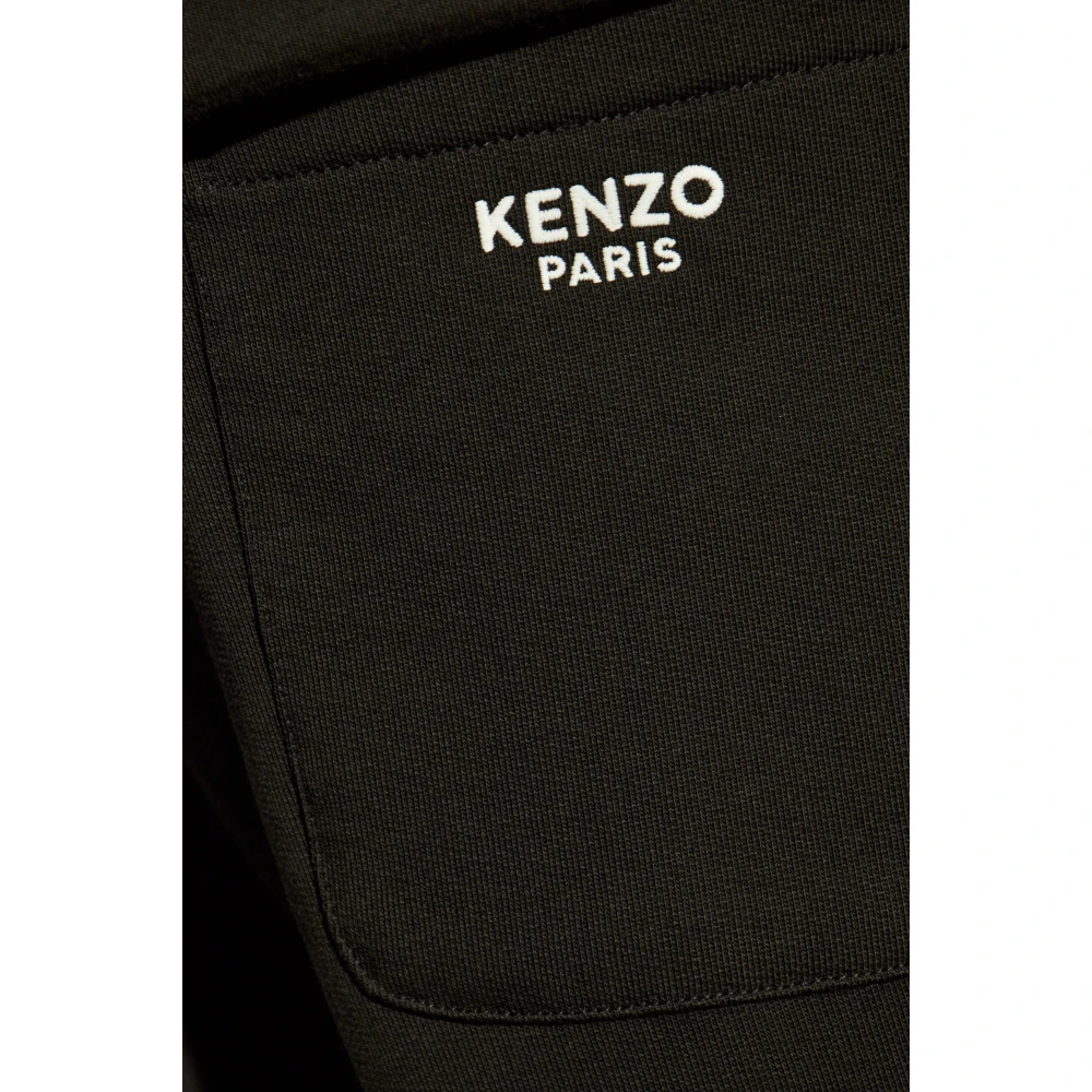Kenzo Katoenen shorts Black Heren