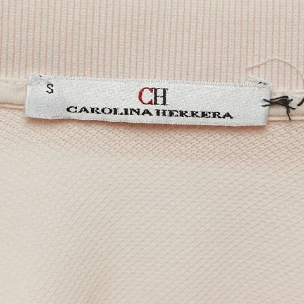 Carolina Herrera Pre-owned Cotton dresses Pink Dames