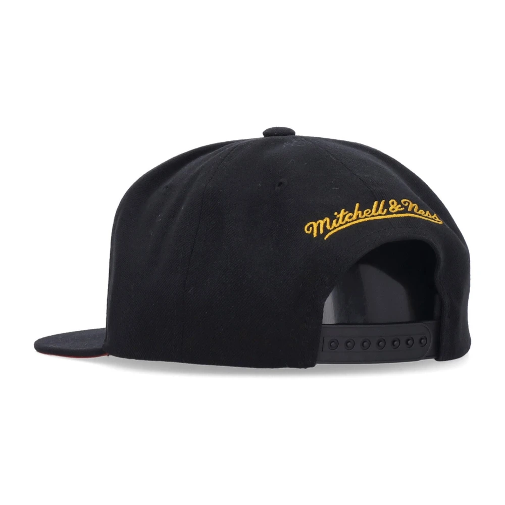 Mitchell & Ness Miami Heat Platte Klep Pet Zwart Black Heren