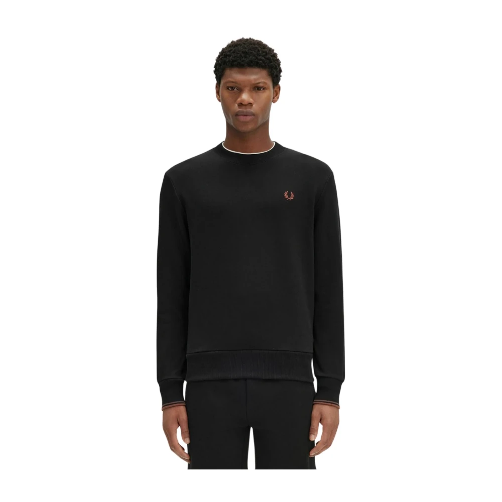 Fred Perry Crew Neck Sweatshirt Black Heren