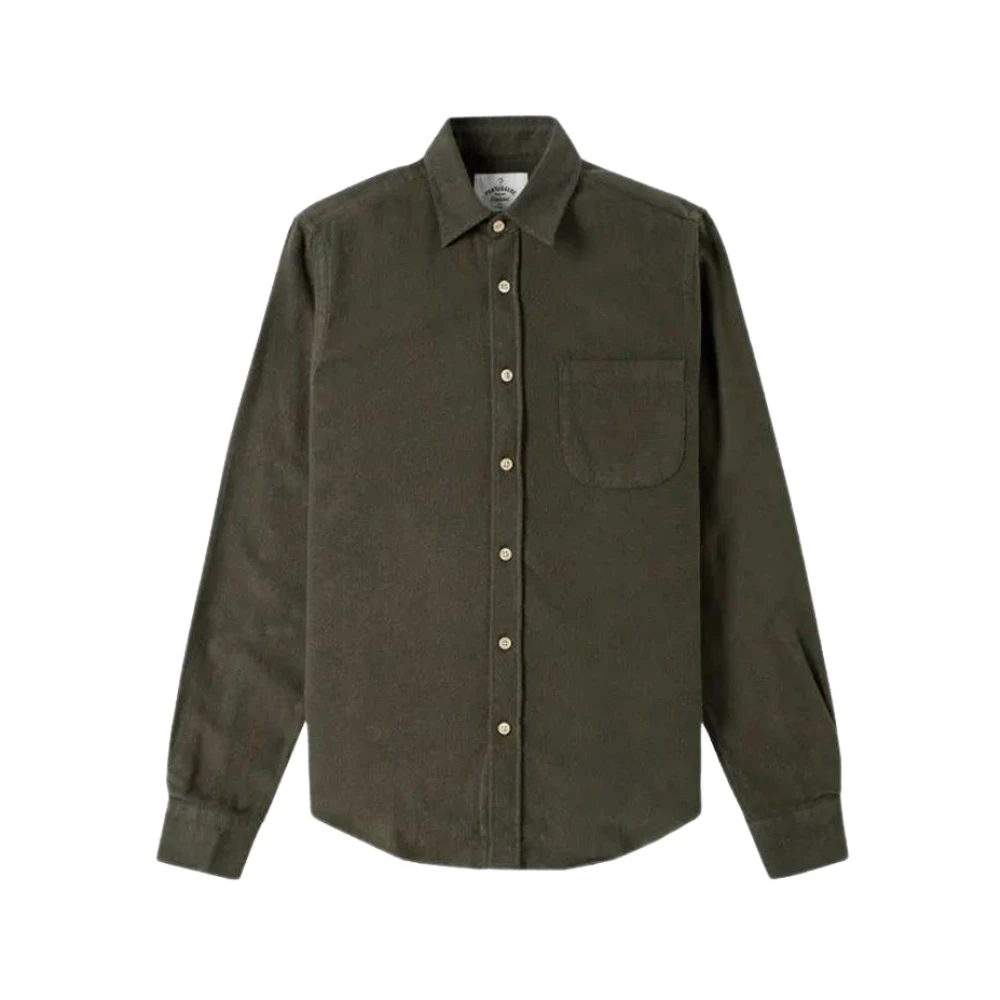 Portuguese Flannel Casual Shirts Green, Herr
