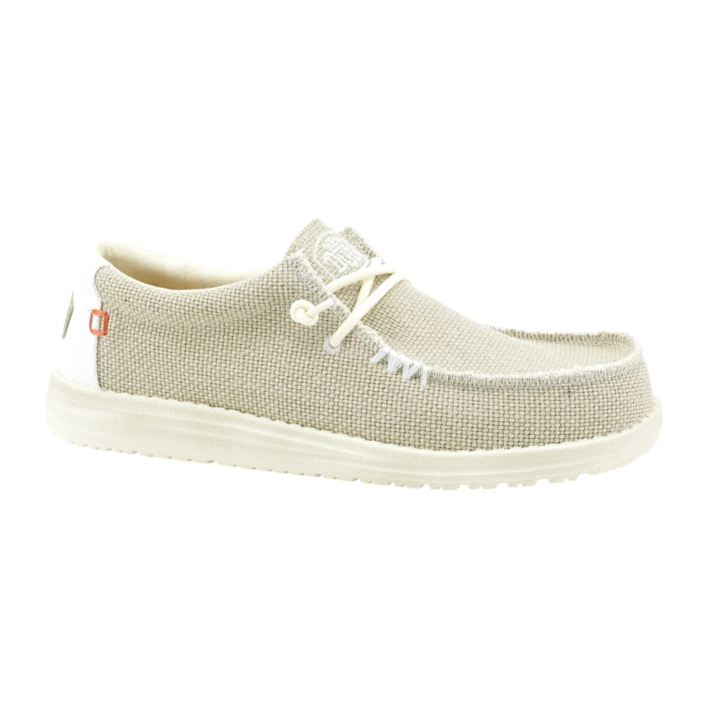 Hey Dude Beige Wally Braided - Male - Laced Shoes - 9 Uk - Shoes
