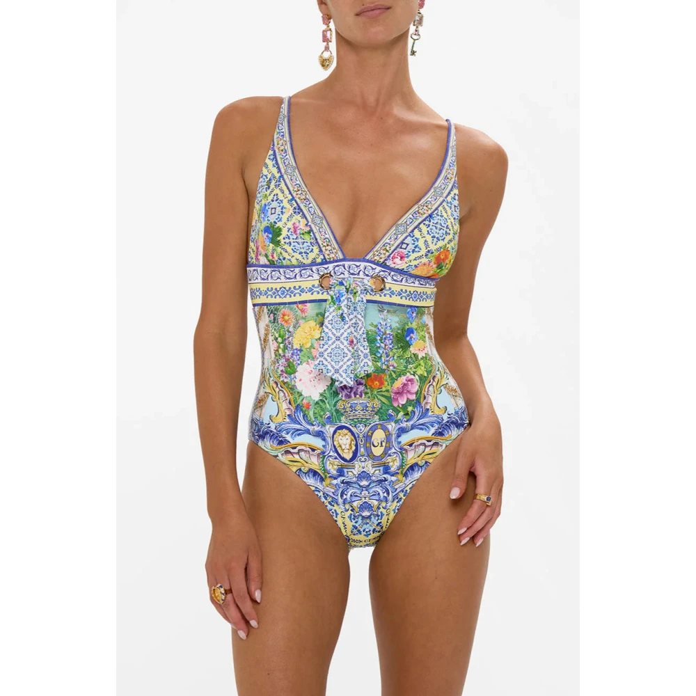 Camilla Eyelet Stropdas Eén Stuk Muur Wonderen Multicolor Dames