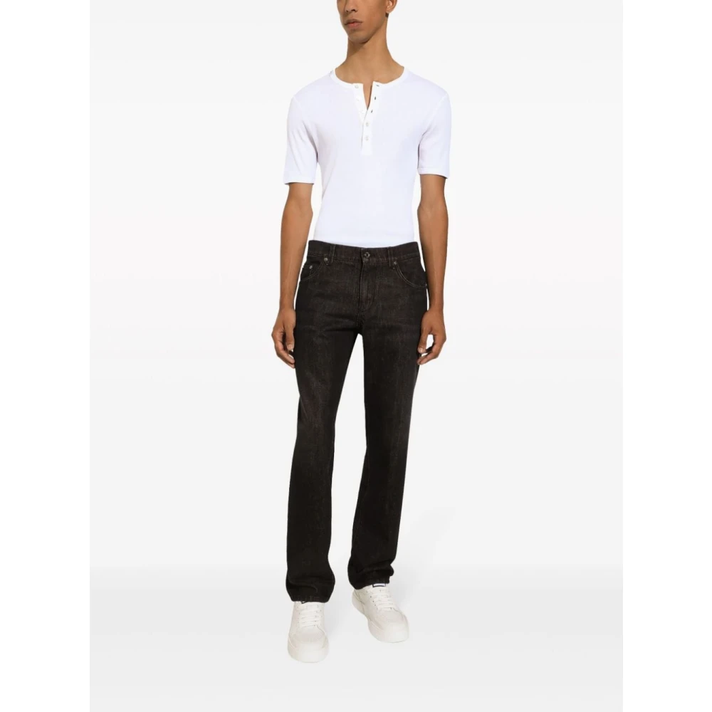 Dolce & Gabbana Blauwe Broek met Regular Fit Blue Heren