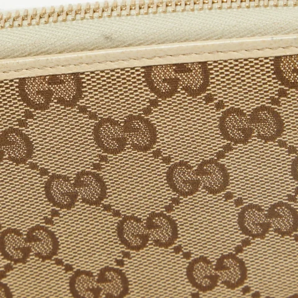 Gucci Vintage Pre-owned Canvas wallets Beige Dames